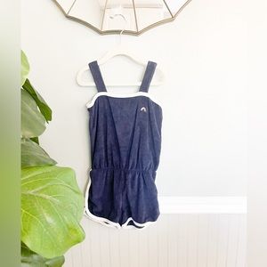 Old Navy Terry Navy Blue Romper Girls Size XS